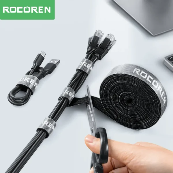 Rocoren-Cable-Organizer-Wire-Winder-USB-Cable-Management-Charger-Protector-For-Phone-Mouse-Earphone-Cable-Holder