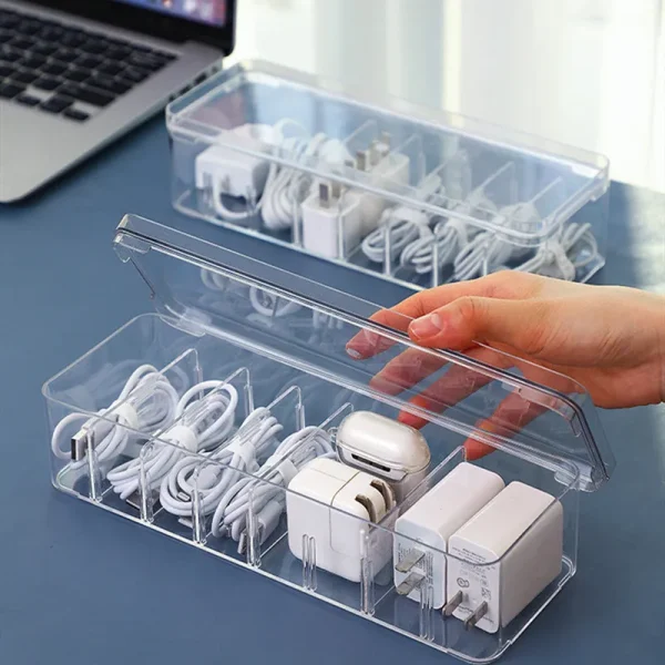 See-Through-Charge-Cable-Organizer-Box-Data-Cable-Management-Box-USB-Cord-Sorter-Small-Desk-Accessories
