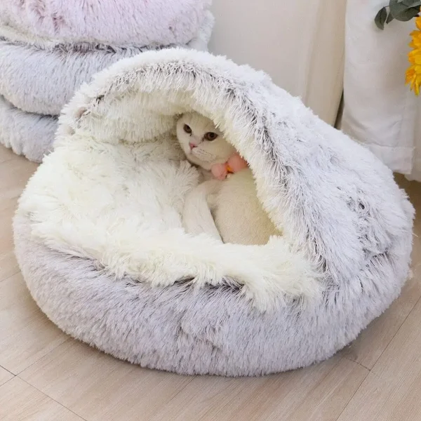 Soft-Plush-Pet-Bed-with-Cover-Round-Cat-Bed-Pet-Mattress-Warm-Cat-Dog-2-in