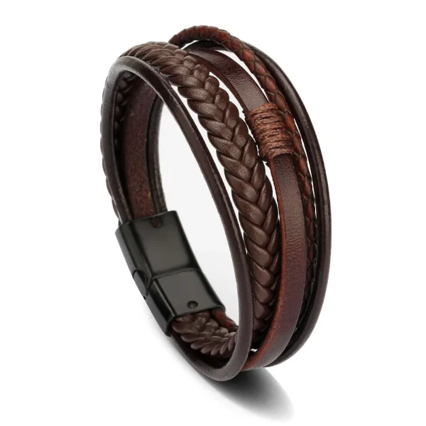 Trendy-Leather-Bracelets-For-Men-Stainless-Steel-Multilayer-Braided-Rope-Charm-Bracelets-Handsome-Gift-For-Boyfriend-2