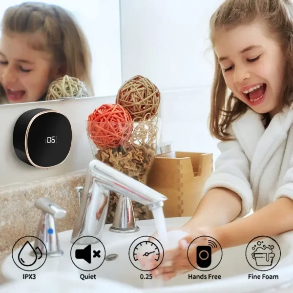 Wall-Mount-Automatic-Foam-Soap-Dispensers-LED-Temperature-Display-Touchless-Infrared-Sensor-Foamhand-Sanitizer-Soap-Dispenser-2