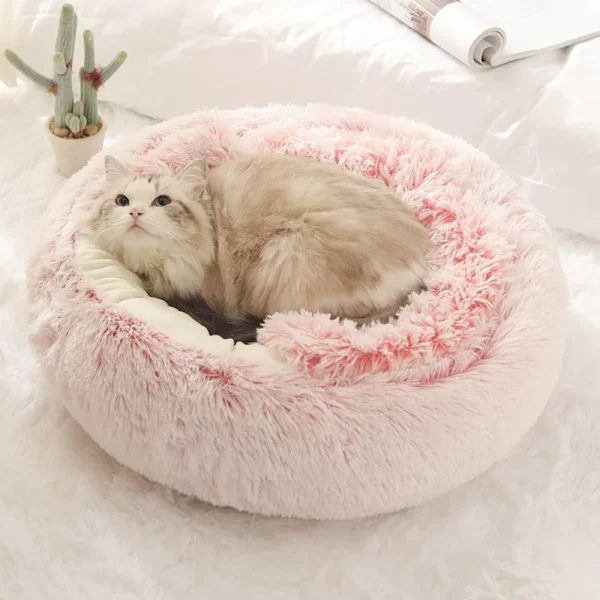 Warm-Long-Plush-Pet-Bed-Enclosed-Round-Cat-Cushion-Comfortable-Sleep-Bag-Cat-Nest-Kennel-For-1