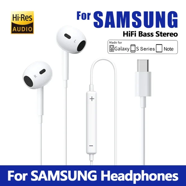 Wired-Headphones-Semi-In-Ear-HiFi-Bass-Music-Earbud-Handfree-Earphones-Type-C-3-5mm-With