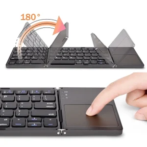 Wireless bluetooth Folding Keyboard With Touchpad