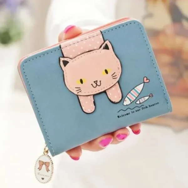 Women-Cute-Cat-Wallet-Small-Zipper-Girl-Wallet-Brand-Designed-Pu-Leather-Women-Coin-Purse-Female