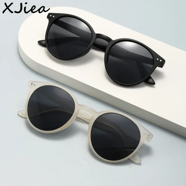 XJiea-Classic-Fashion-Round-Sunglasses-For-Women-Simple-Trendy-Matte-Men-Eyeglass-Frame-Outdoor-Driving-Shades