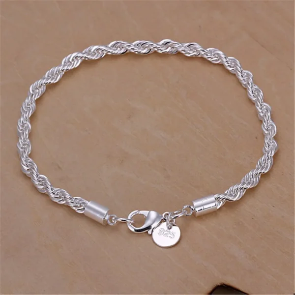 high-quality-silver-color-4MM-women-men-chain-male-twisted-rope-necklace-bracelets-fashion-Silver-jewelry-4